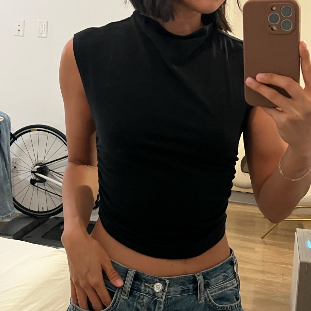 Reformation Black Muscle Tee